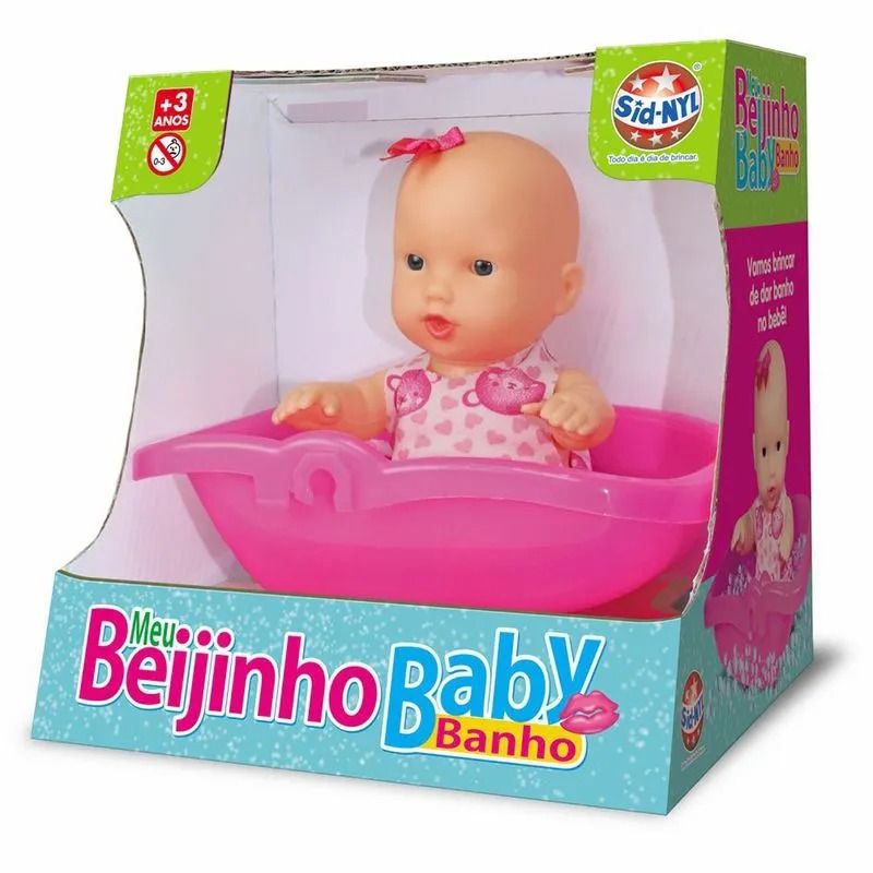 BONECA MEU BEIJINHO BABY BANHO